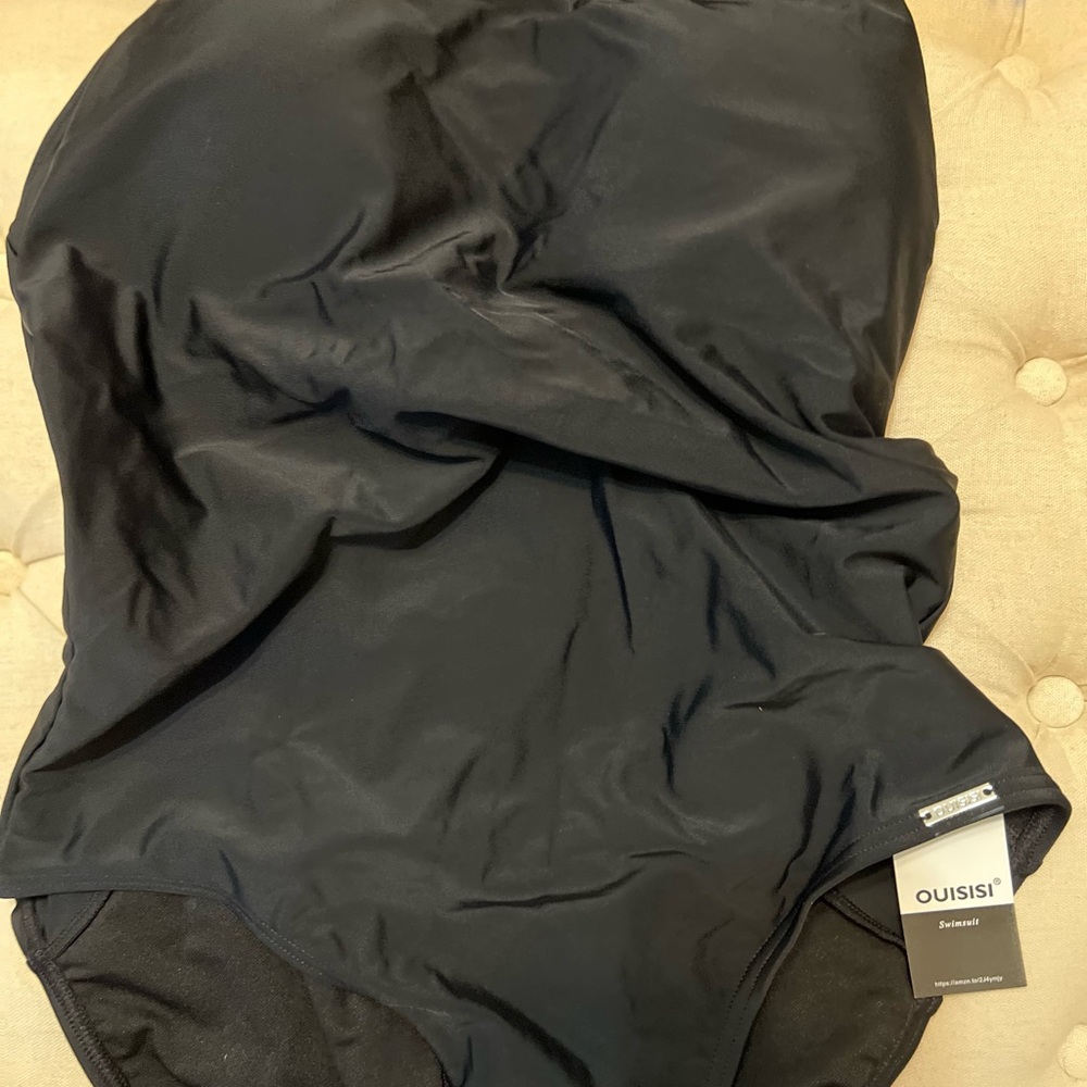 Black One-Piece Swimsuit